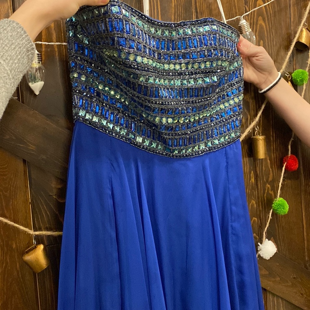 Sherri hill blue prom dress. Size 10.